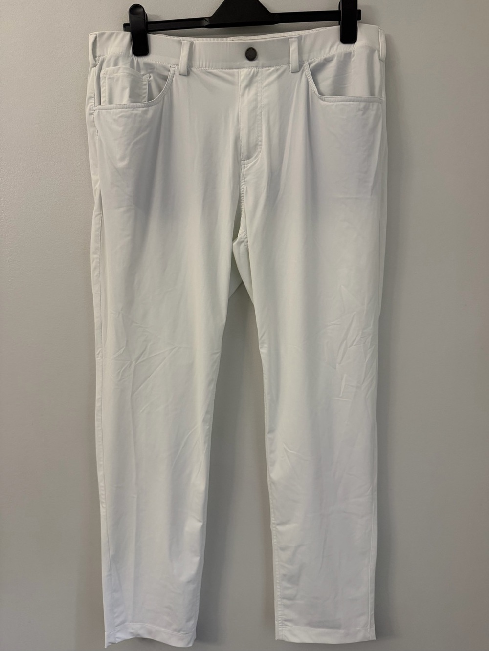 Redvanly Pants Mens XL  WHITE  Trousers Performance Golf Pull On Stretch